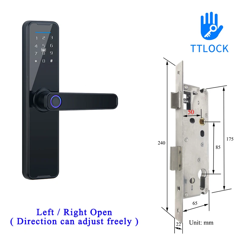 Black TTLock 8550