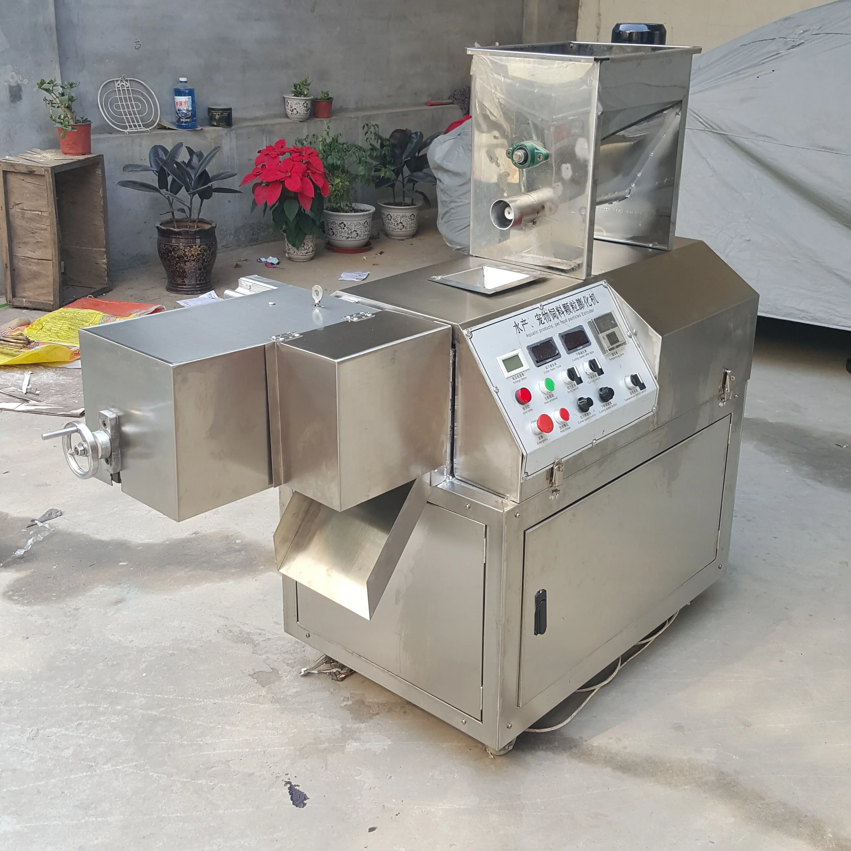 Auto Kibble Machine Full Automatic Pet Food Production Line Cat Kibble Dry Dog Food Pellet ...