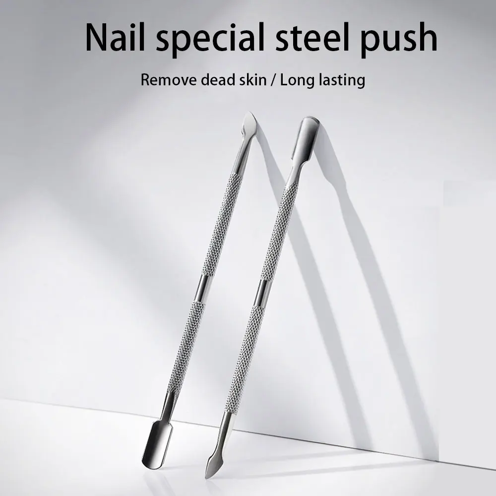 Cuticle Pusher Stainless Steel Dead Skin Cuticle Remover Manicure Cleaner Care Nail Tools 1/3Pc