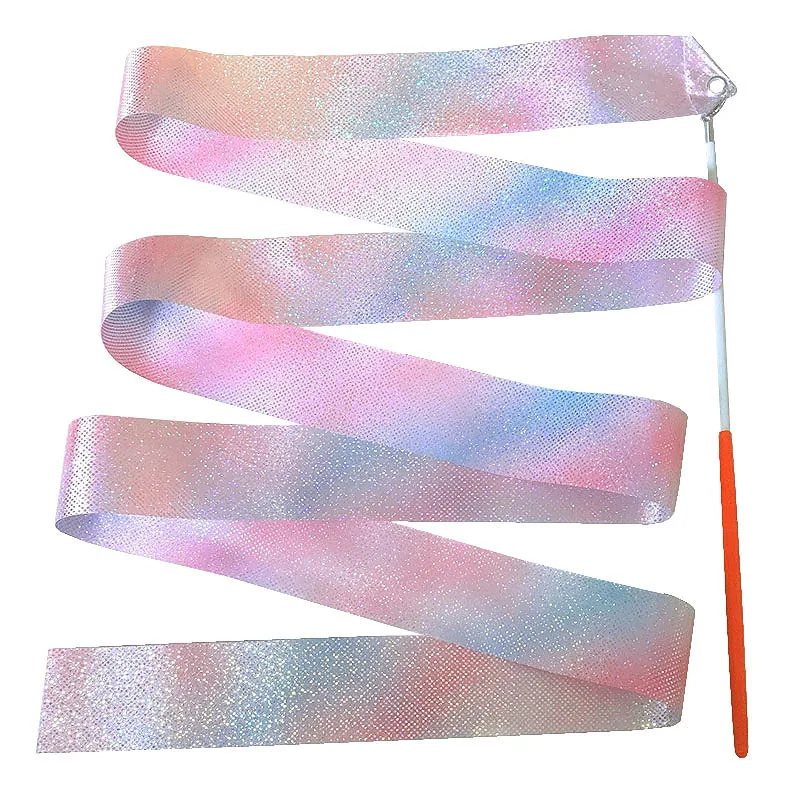1pcs Random Color Flashing Star Gym Ribbon Dance Streamer for Rhythmic Gymnastics Artistic Performance Kids Training Accessories