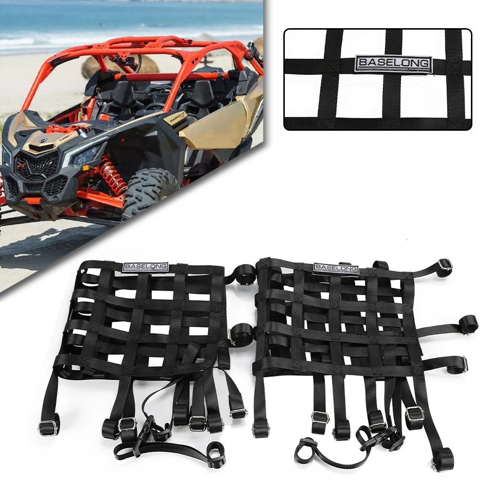

2024 Motorcycle UTV Accessories For Can Am X3 Maverick / Maverick MAX / MAX Turbo Safety Window Nylon Network Safety Equipment