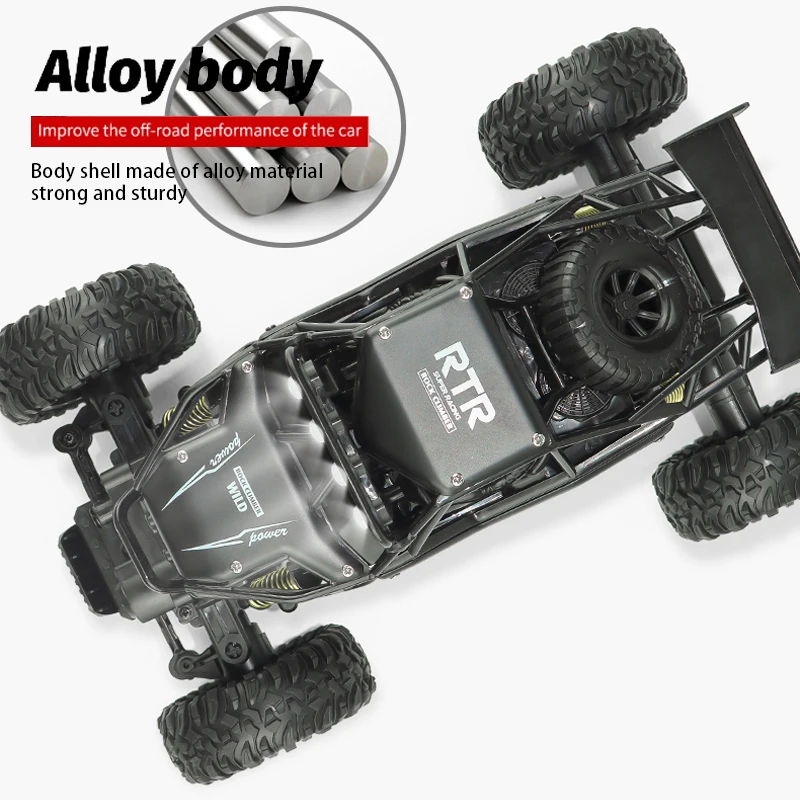 Remote Control 4WD Off Road RC Car with LED Lights