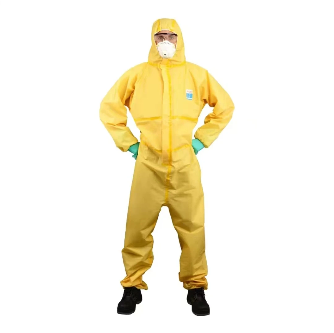 Chemical Protective Suit Coverall Hazardous Chemicals Liquid Proof Sulfuric Acid And Alkali Resistant Work Protection Clothing