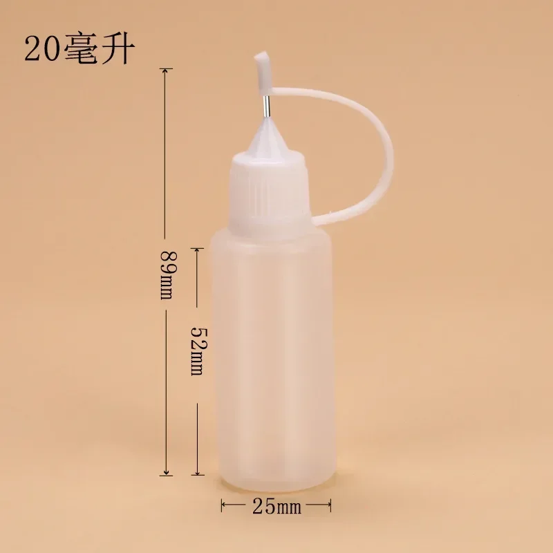 Precision Needle Tip Glue Dispenser Bottle with Childproof Cap, 5-100ml Capacity