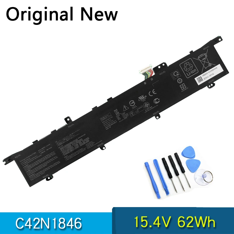 

NEW Original C42N1846-1 Laptop Battery For ASUS ZenBook Pro Duo UX581GV Duo Pro UX581G Pro Duo UX581GV 0B200-03490000 15.4V 62W