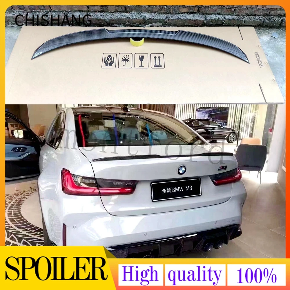 

Внешний задний спойлер для багажника BMW 3 серии M3 320i 330i 335i 340i 2019 2020 года G20 G28 M3 из углеродного волокна