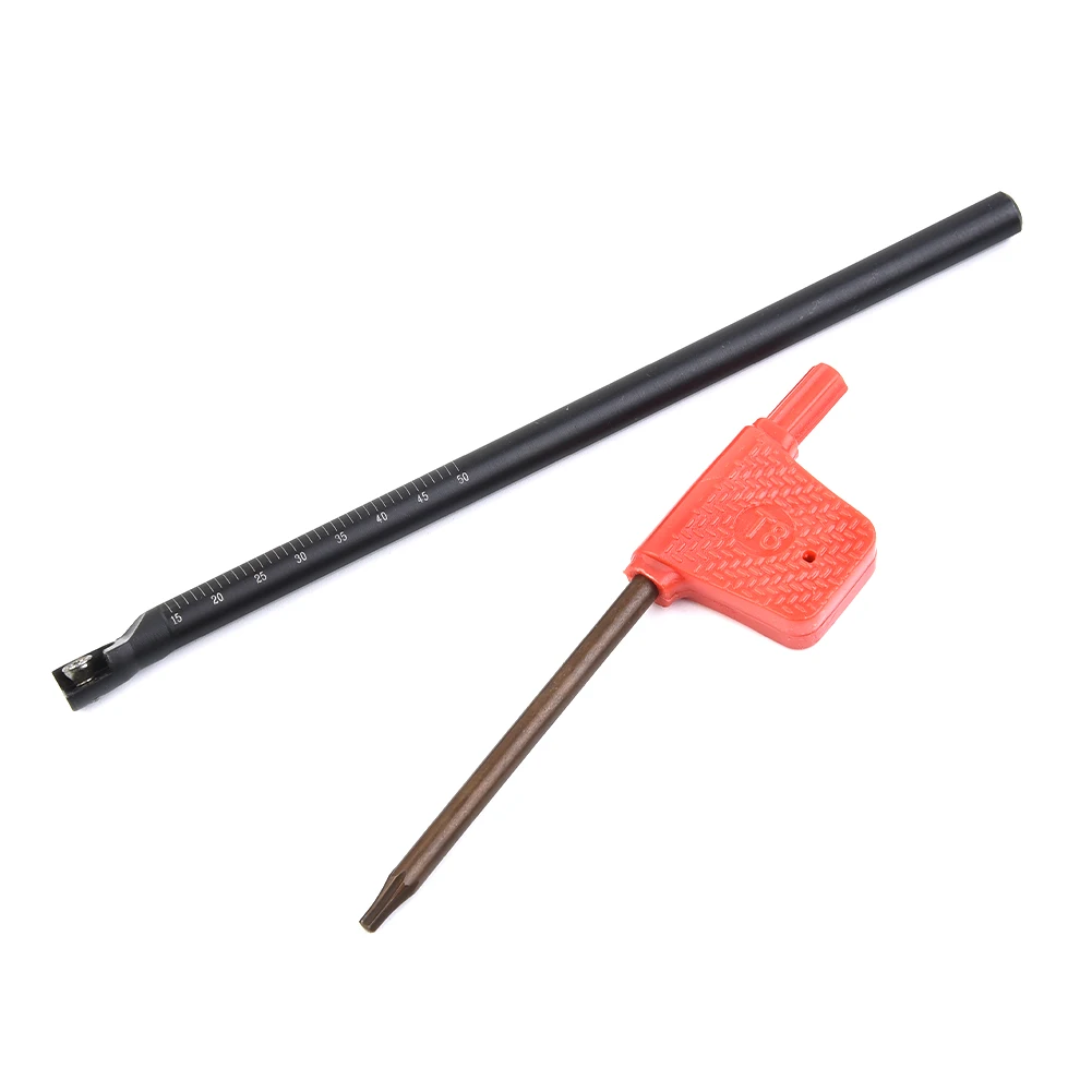 6/7/8/10mm SCLCR06 Schaft Drehmaschine Drehen Werkzeuge Halter Langweilig Bar Werkzeuge Drehmaschine Cutter Metall drehen Stangen Halter 10 stücke Einsätze – Detail 1