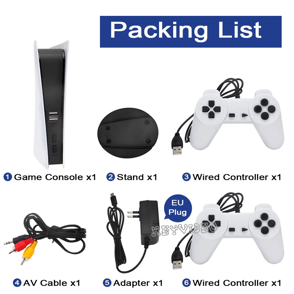 Game Station 5 Video Game Console With 200 Classic Games 8 Bit TV Console Retro USB Wired Handheld Game Player AV Output 