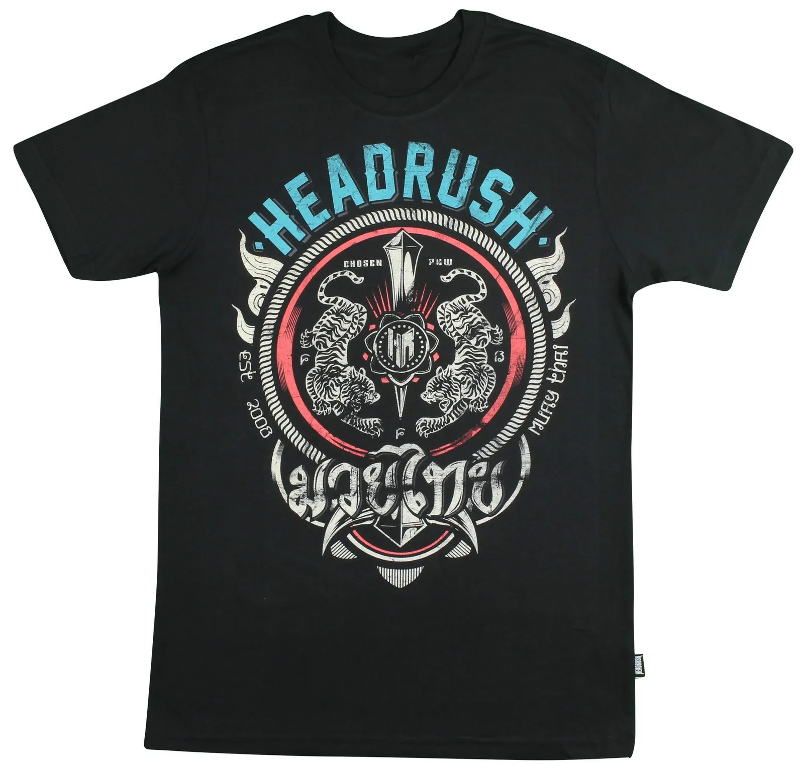 Headrush Mens Muay Thai 2.0 T-Shirt-Nero