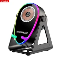 With Wireless Fast Charging Speaker Portable Multi-functional Bluetooth5.3 Phone Holder RGB Lights HIFI Sound Music Player gifts