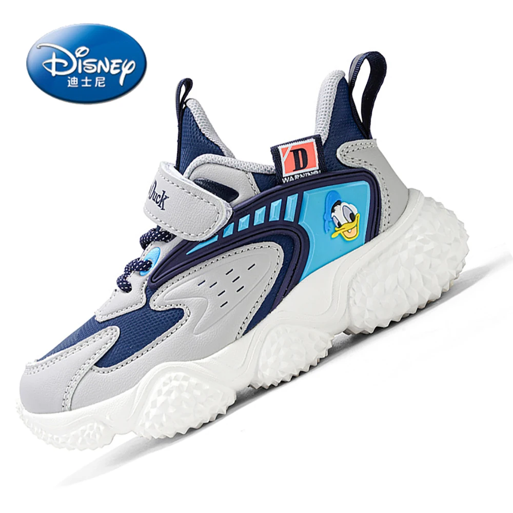 2022 New Disney Kids Lovely Casual Sneakers For Spring Summer Boys Girls Donald Duck Sports Shoes Students Non-slip Light Shoes