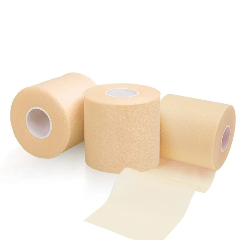 Foam Cotton Skin Film Self-adhesive Elastic Bandage Elbow Knee Skin Mask Film Foam Underwrap Sports Pre-Wrap for Athletic Tape sports tape,kinesiology tape,self stick bandage