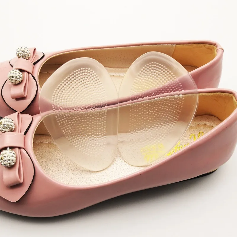 Shoe Insoles Silicone Gel Soft Cushion Insoles For High Heel Shoes Gel Pads Metatarsal Support Insert Pad 1Pair