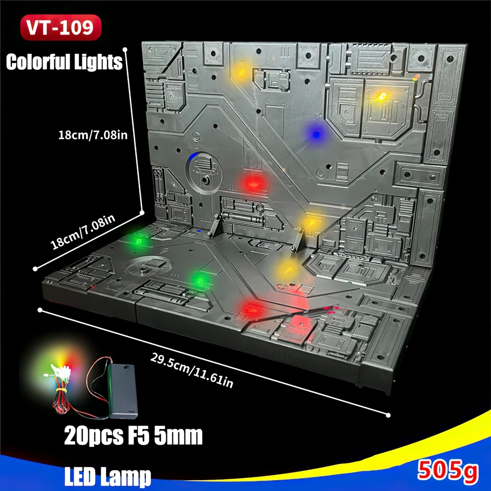 For Gundam 144 100 Model Display Base LED Hanger 6" 1/12 Action Figure Storage Universal Garage Scene Hobby System PG/MG/HG/RG