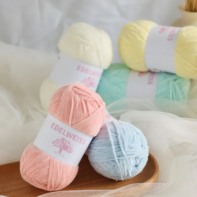 40 Colors Chenille Wool Ball Hand-woven Diy Scarf Small Sponge 2mm
