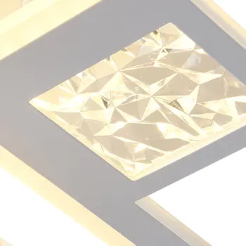 48W Modern LED Ceiling Light Adjustable Light Fixtures Ceiling Mount LED Chandelier Ceiling Lamp with Remote for Kitchen Bedroom 4