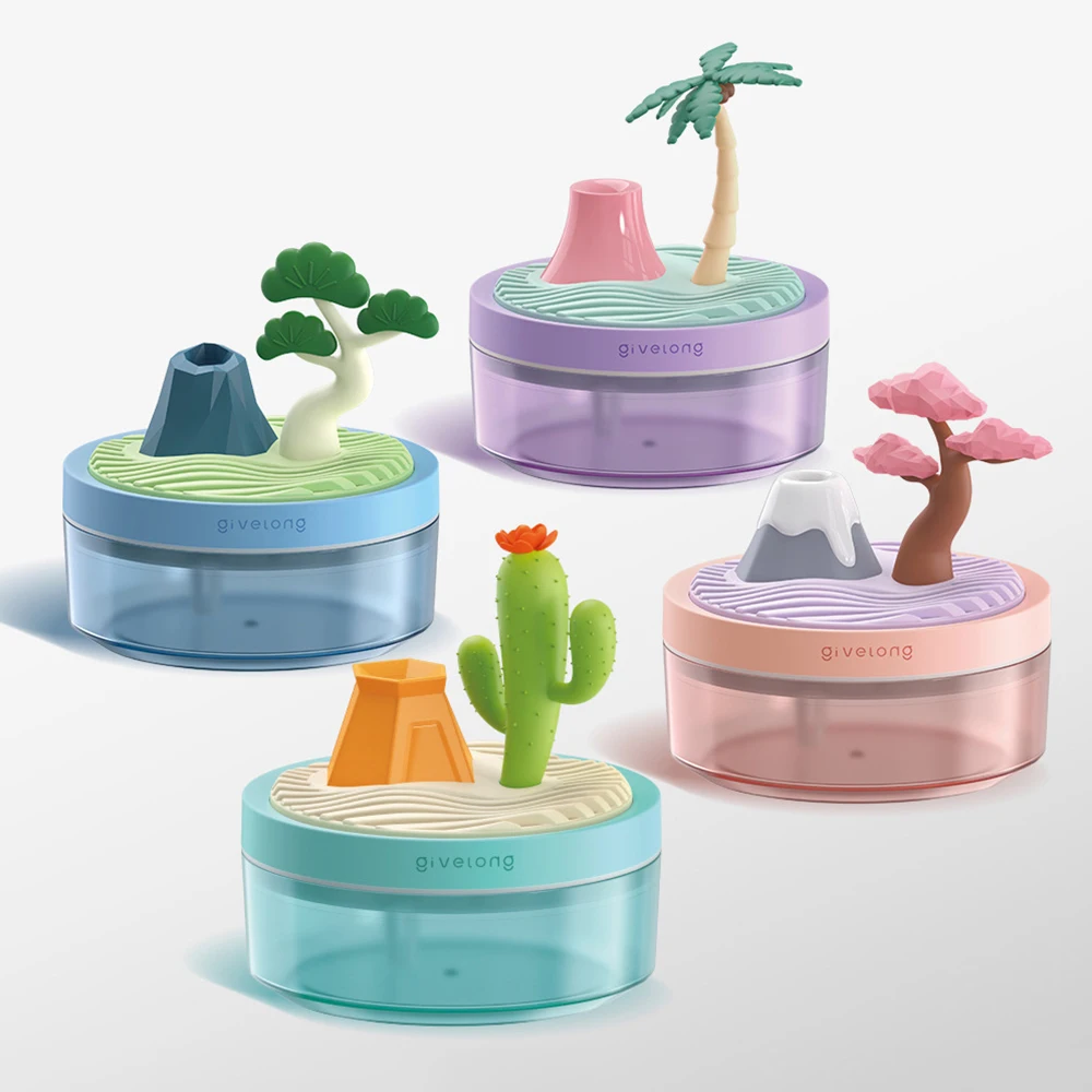 Landscape Air Humidifier Small Spray Hydration Household Silent Bedroom Desktop Car USB Aromatherapy Humidifiers Diffuser