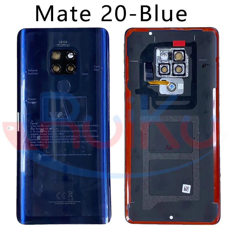 HUAWEI Mate 20 HMA-L29 유리 후면 도어 하우징 배터리 도어 커버 (Mate20 후면 윈도우 패널 도어) 신제품