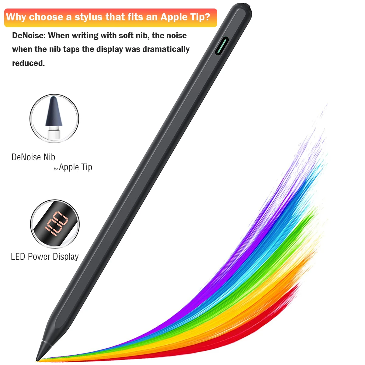 Stylus Pen For Ipad Pencil With Led Power Display Palm Rejection Tilt stylus-pen-for-ipad-pencil-with-led-power-display-palm-rejection-tilt