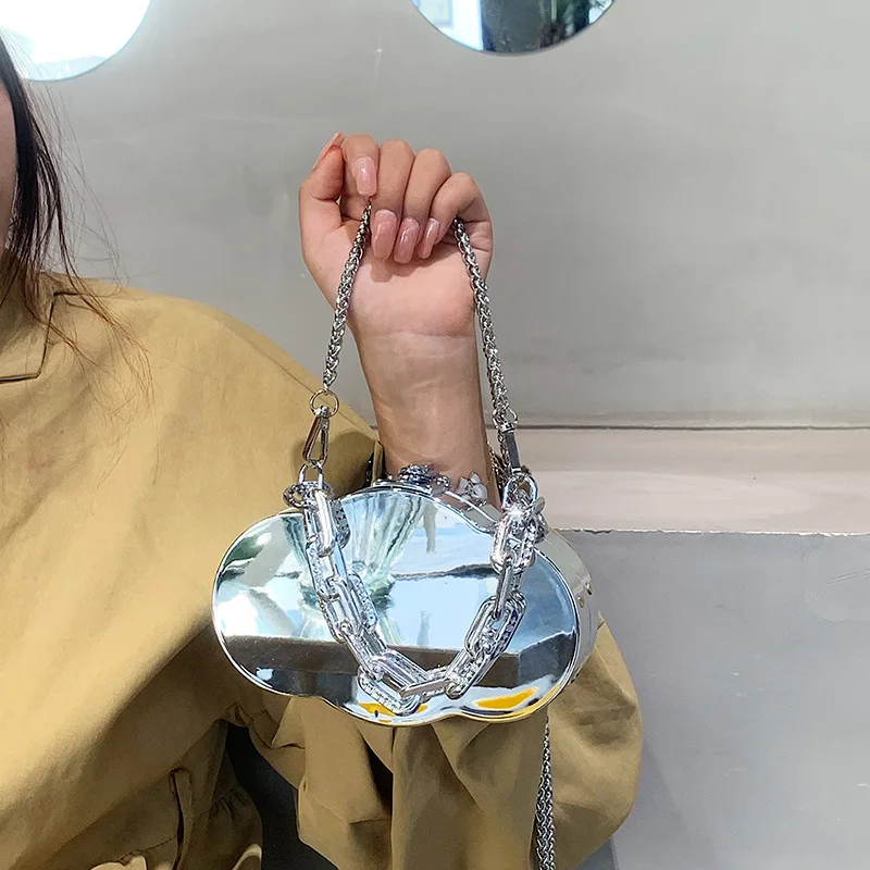 Cloud Shape Metal Lipstick Bag For Women Dinner Bag Designer Shell High Quality Shoulder Bags Luxury Purses Crossbody shoulder bags women evening bag