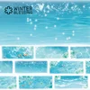 2m Laser Iridescent PET Tape Blue Flower Transparent Roll Stickers Decorative Adhesive Tape For Scrapbooking Journal Stationery 2