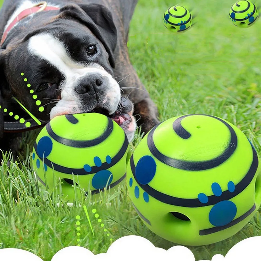 Pelota interactiva de 14CM para perro, juguete divertido para masticar,  pelota de juguete para perros, pelota de entrenamiento deportiva para  mascotas - AliExpress