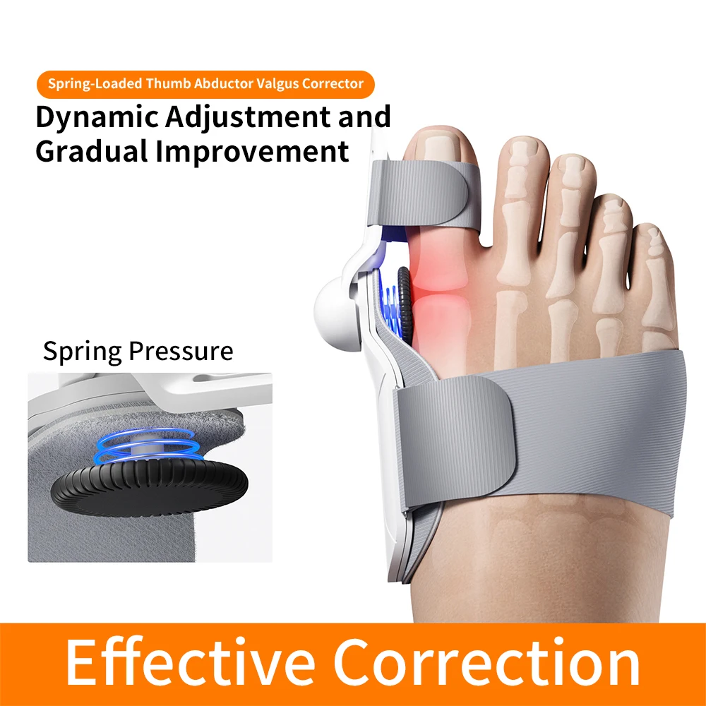 Big Toe Separator Hallux Valgus Bunion Corrector Orthotics Feet Bone Finger Correction Pedicure Adjustable Finger Straightener
