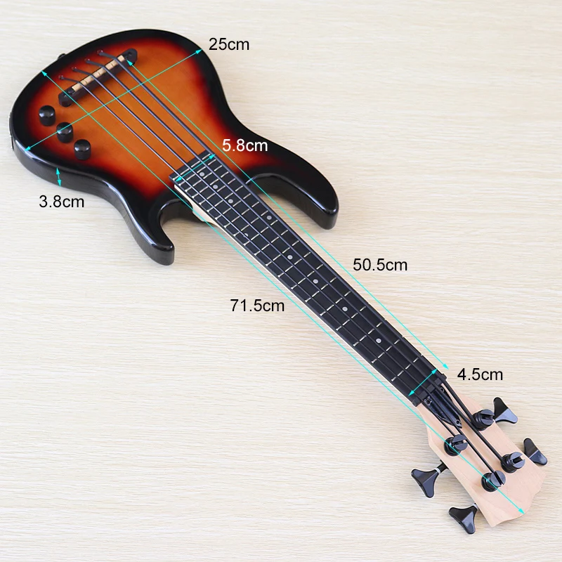 28 インチ 4 弦サイレントエレクトリックウクレレベースギター