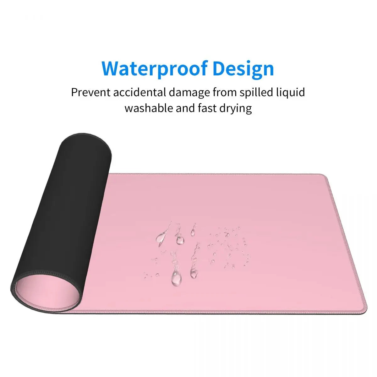 Mouse Pad Antiderrapante para Mulheres Tapetes de Mesa Rosa Tapete Macio Office Gamer Mice Tapete de Mesa Home hd Desk 900x400x2 mm - Imagem 3