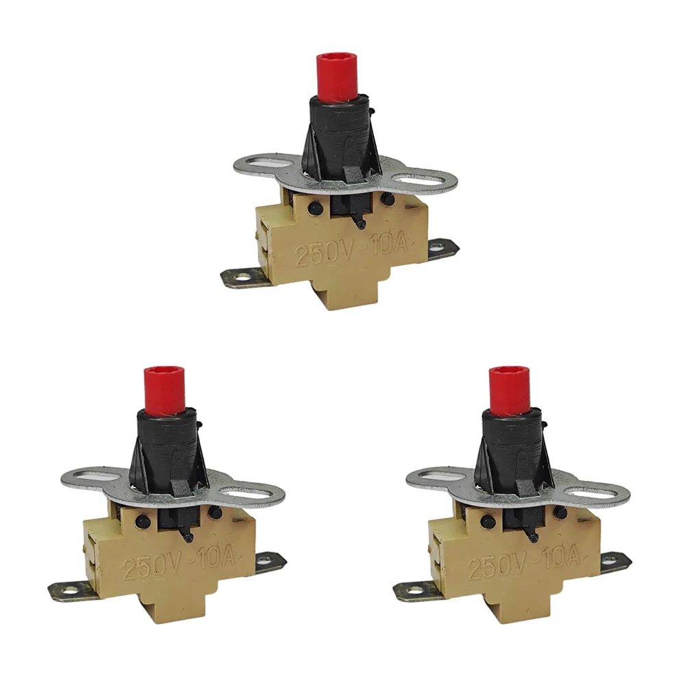 1PCS 250V 10A Electric Heater Temperature Switch Electric Heater Fan Piano Key Thermostat Controller Switch Accessories