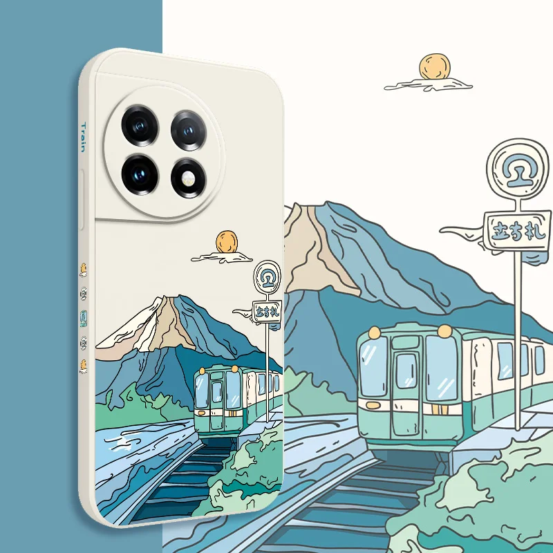 Scenic Road Liquid Silicone Phone Case Cover