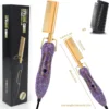 OEM/ODM Rhinestone New Hair Straightener  Comb Crystal Hotcomb Nano Titanium 500 Degrees Electric Bling Hot Comb 1