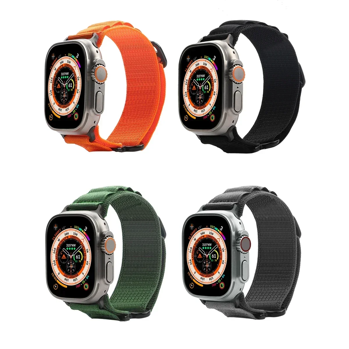 รูปสินค้า สายนาฬิกาไนลอนยืดหยุ่นสำหรับ Apple Watch