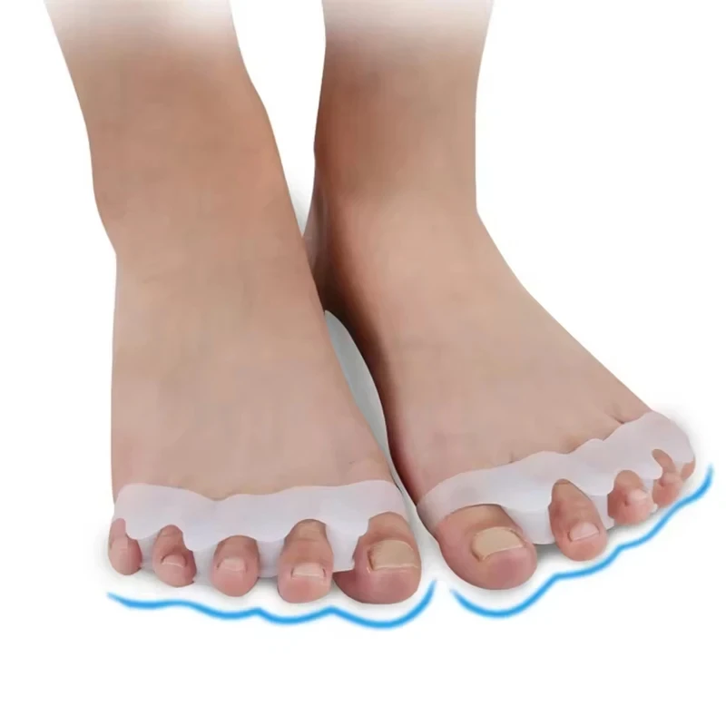 Toe Separator Correction Hallux Valgus Corrector Silicone Orthopedic Hammer Separator Straightener Foot Care Tool toe separators toe corrector toe spreader finger toe separator