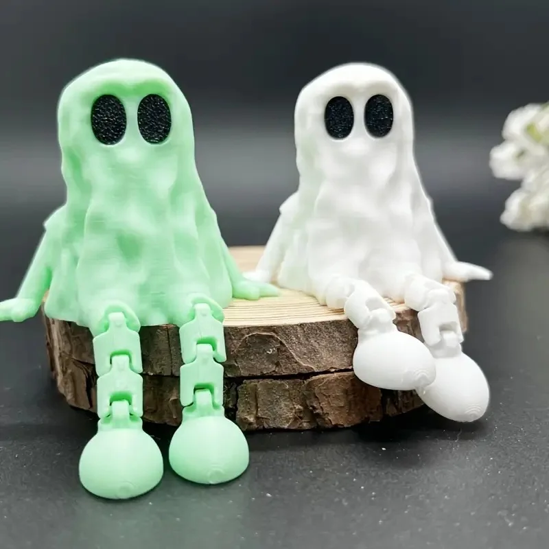 Niedliche Geister Statue Mit Mittelfinger - Lustige Halloween Deko Für Innen & Außen