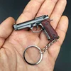 1:4 Scale Berta 92F Pistol Keychain Mini  Gun Metal Keyring Key chain toy guns fake gun  For Adult Kids  Gift decoration 4