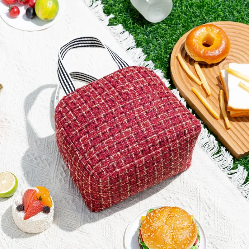 Portable Lunch Bags Thermal Insulated Lunch Box Storage Bag Children's School Box Bag Picnic Storage Large Capacity Tote