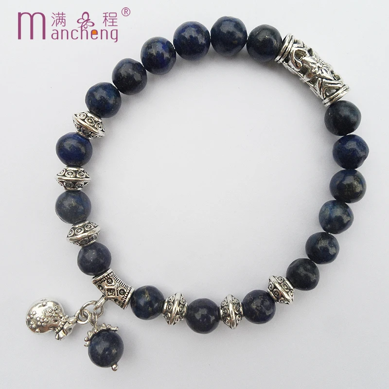 Fnaf 2 Rupee Item Neo Gothic Components Borsa Natural Lapis Bead Wallet Id Bracciale Donna Navidad Natal Christmas Gift