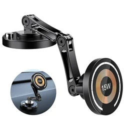 Magnetic Wireless Car Phone Charger with 360° Rotation and Fast Charging (Wireless charge)