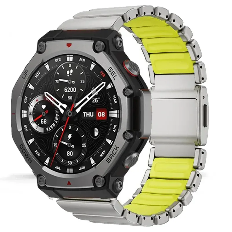 Luxury Titanium Rubber Strap with Magnetic Buckle