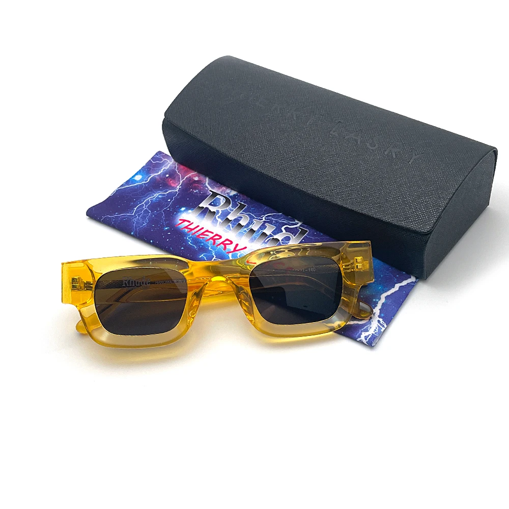 Street Hip Hop styleTrend Rhude THIERRY High-quality Acetate VIRGIL ABLOH  MIGUEL101 Style Sunglasses Optical Prescription Lens