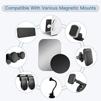 Thin Metal Plate Disk For Magnetic Car Phone Holder Iron Sheet Sticker Disk For Magnet Tablet Desk Phone Car Stand Mount Round - Image 5