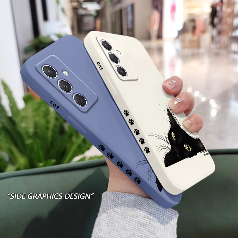 Sleek Cold Black Cat Phone Case