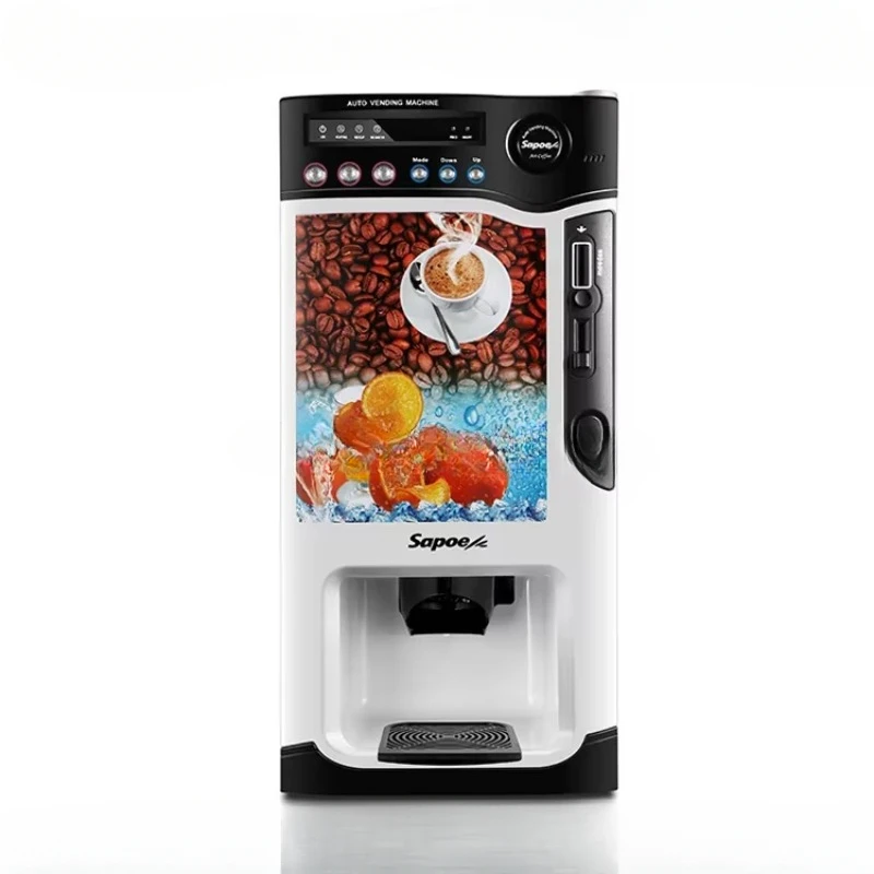 Tea Vending Coffee Machine Automatically Coin Operated Instant Coffee 3