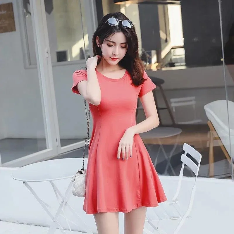 A Line Mini Summer Dresses Women 2024 Fashion Casual Short White