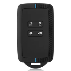 Silicone Key Card Holder for Renault and Dacia Vehicles (Blue)