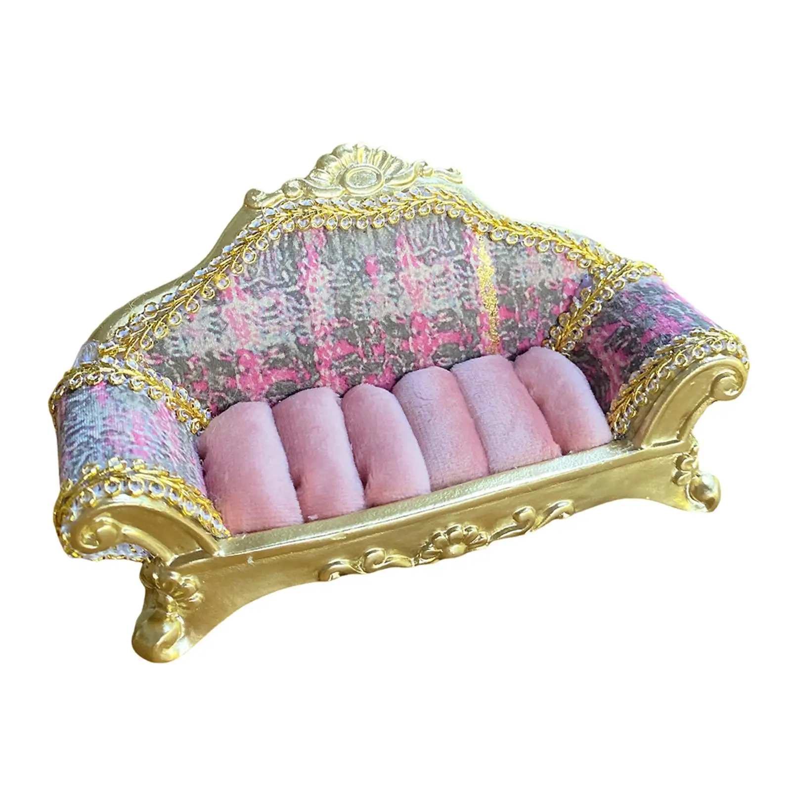 

Подставка для ювелирных изделий, креативный миниатюрный Бархатный поднос для ювелирных изделий, витрина для витрин магазина, демонстрация колец