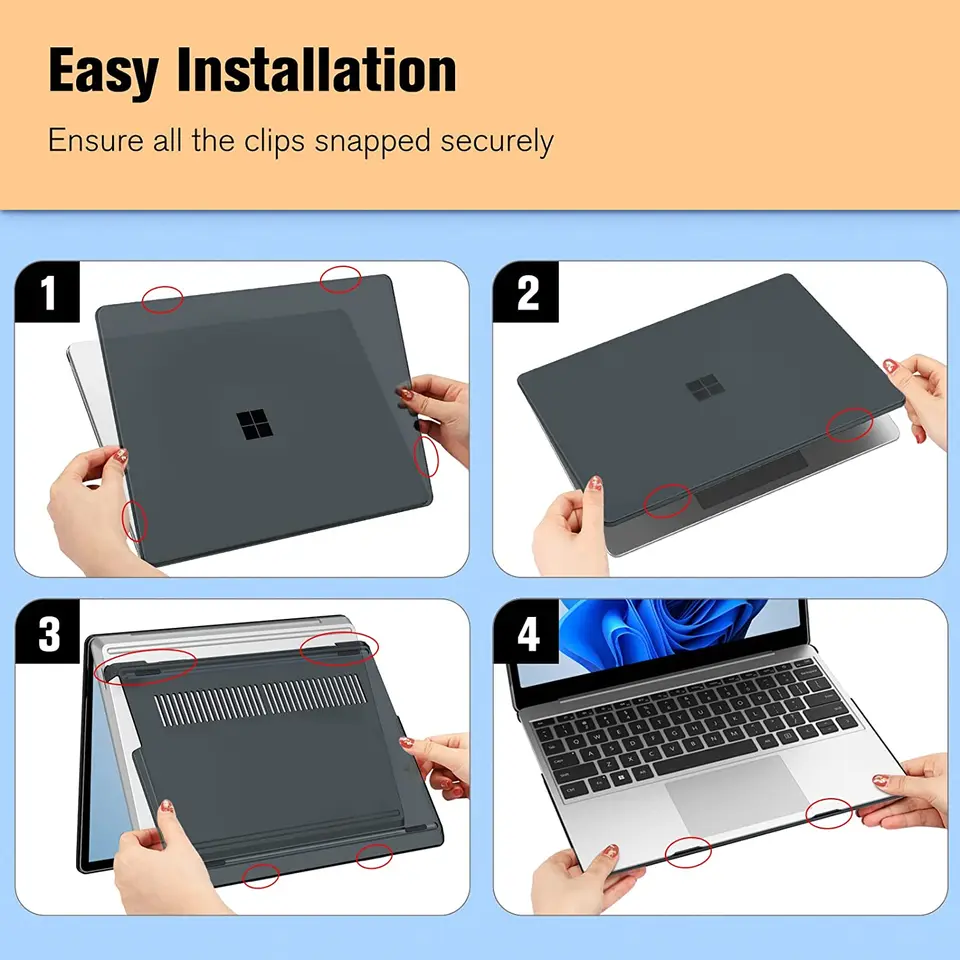 mCover Custodie rigide per Microsoft Surface Laptop (13.5 Pollici / 34.29cm) (Microsoft Surface Laptop - 13.5 Pollici, Acquamarina