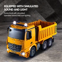 1/20 Large RC Car Double E E525 Benz Remote Control Dump Truck  Transporter Engineering Vehicle Smiulation Sound and Light Toys 2