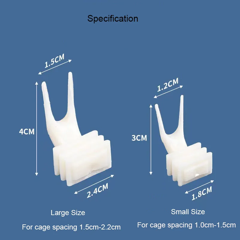 Bird Feeder Parrot Feeder 5pcs Plastic Pet Chicken Vegetables Holder Hang Cage